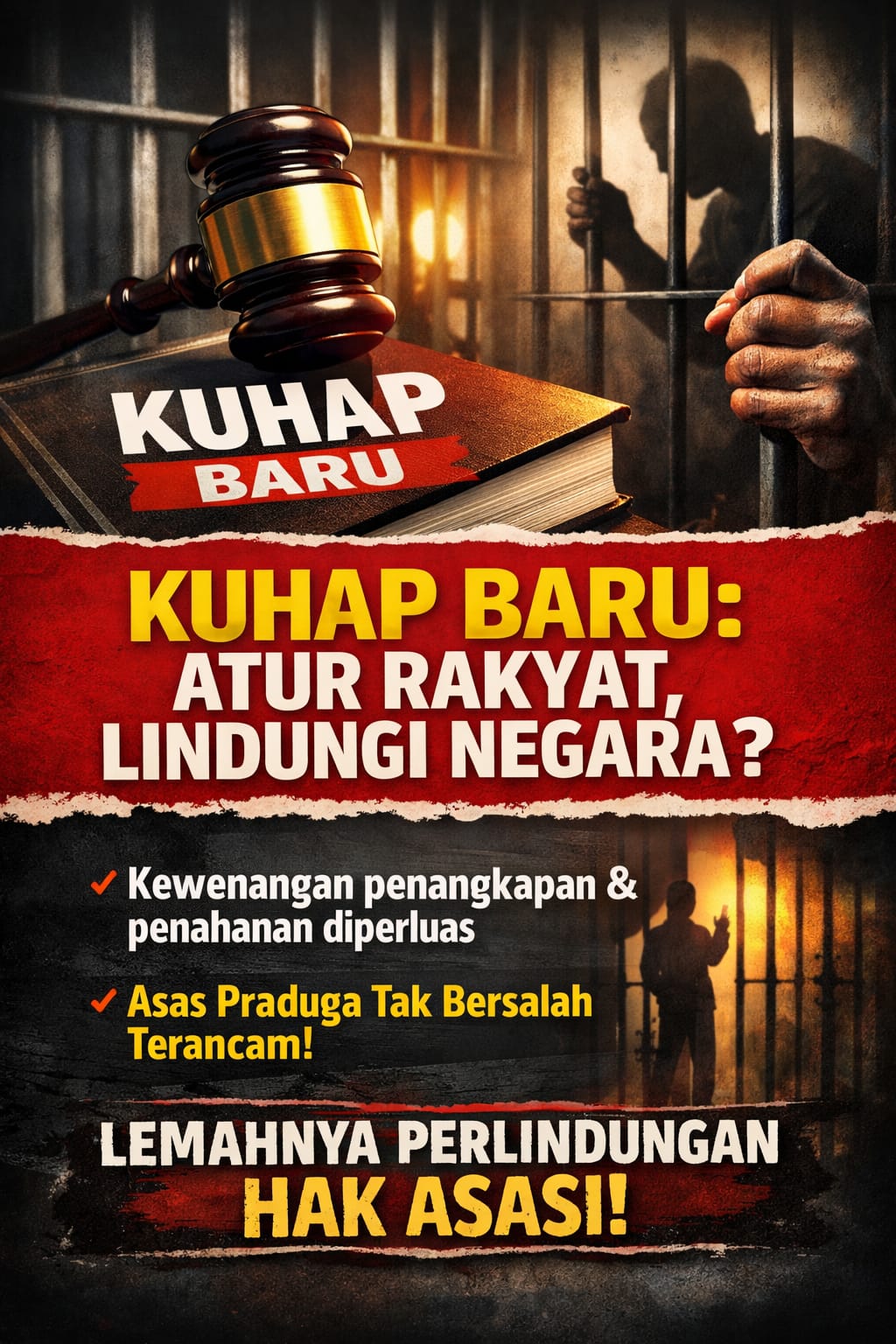 Ketika KUHAP Baru Lebih Sibuk Mengatur Warga daripada Membatasi Negara